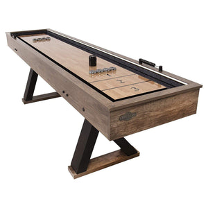 American Legend 9' Kirkwood LED Light Up Shuffleboard and Bowling Table-epicrecrooms.com