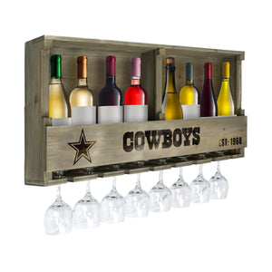 Imperial Dallas Cowboys Reclaimed Wood Bar Shelf-epicrecrooms.com