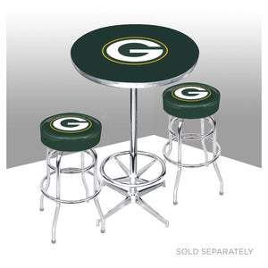Imperial Green Bay Packers Chrome Bar Stool-epicrecrooms.com