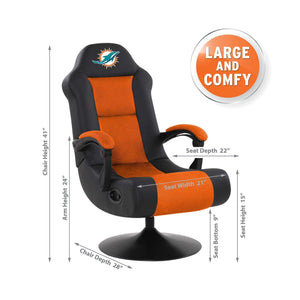 Imperial Miami Dolphins Ultra Gaming Chair-epicrecrooms.com