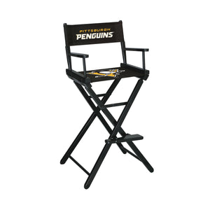 Imperial Pittsburgh Penguins Bar Height Director Chair-epicrecrooms.com