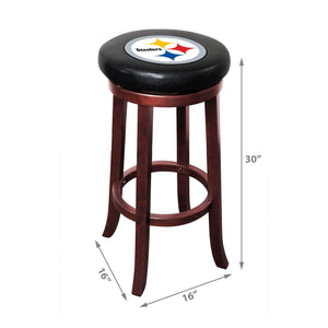 Imperial Pittsburgh Steelers Wooden Bar Stool-epicrecrooms.com