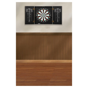 Viper Hideaway Dartboard Cabinet with Reversible Traditional and Baseball Dartboard-epicrecrooms.com