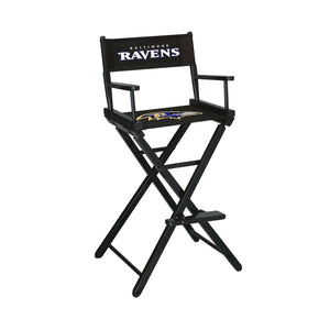 Imperial Baltimore Ravens Bar Height Director Chair-epicrecrooms.com