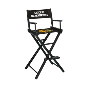 Imperial Chicago Blackhawks Bar Height Director Chair-epicrecrooms.com