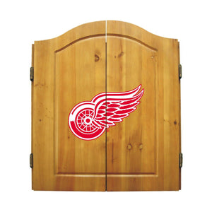 Imperial Detroit Red Wings Dartboard Cabinet Set-epicrecrooms.com