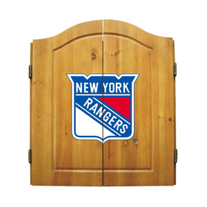 Imperial New York Rangers Dartboard Cabinet Set-epicrecrooms.com