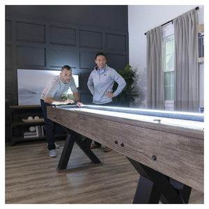 American Legend 9' Kirkwood LED Light Up Shuffleboard and Bowling Table-epicrecrooms.com