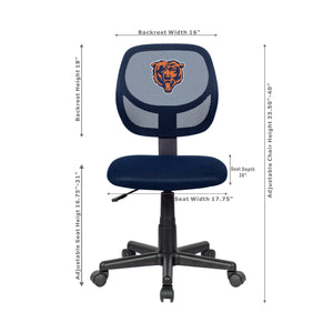 Imperial Chicago Bears Colored Armless Task Chairs-epicrecrooms.com
