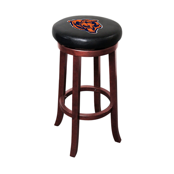 Imperial Chicago Bears Wooden Bar Stool