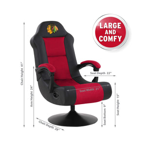 Imperial Chicago Blackhawks Ultra Gaming Chair-epicrecrooms.com