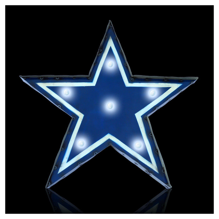 Imperial Dallas Cowboys Lighted Recycled Metal Logo Signs