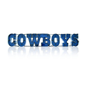 Imperial Dallas Cowboys Lighted Recycled Metal Team Name Sign-epicrecrooms.com