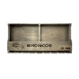 Imperial Denver Broncos Reclaimed Wood Bar Shelf-epicrecrooms.com
