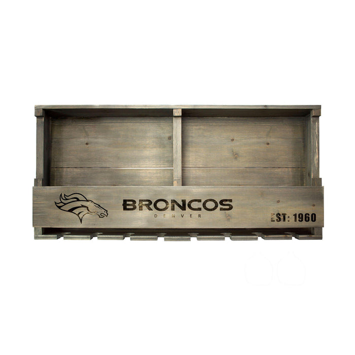 Imperial Denver Broncos Reclaimed Wood Bar Shelf