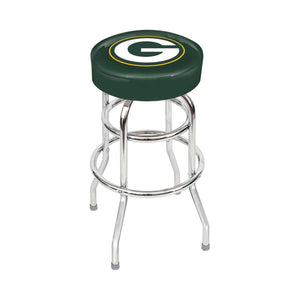 Imperial Green Bay Packers Chrome Bar Stool-epicrecrooms.com