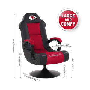 Imperial Kansas City Chiefs Ultra Gaming Chair-epicrecrooms.com