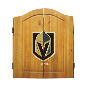 Imperial Las Vegas Golden Knights Dartboard Cabinet Set-epicrecrooms.com