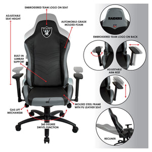 Imperial Las Vegas Raiders Pro-Series Gaming Chair-epicrecrooms.com