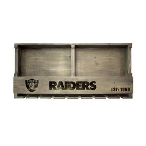 Imperial Las Vegas Raiders Reclaimed Wood Bar Shelf-epicrecrooms.com