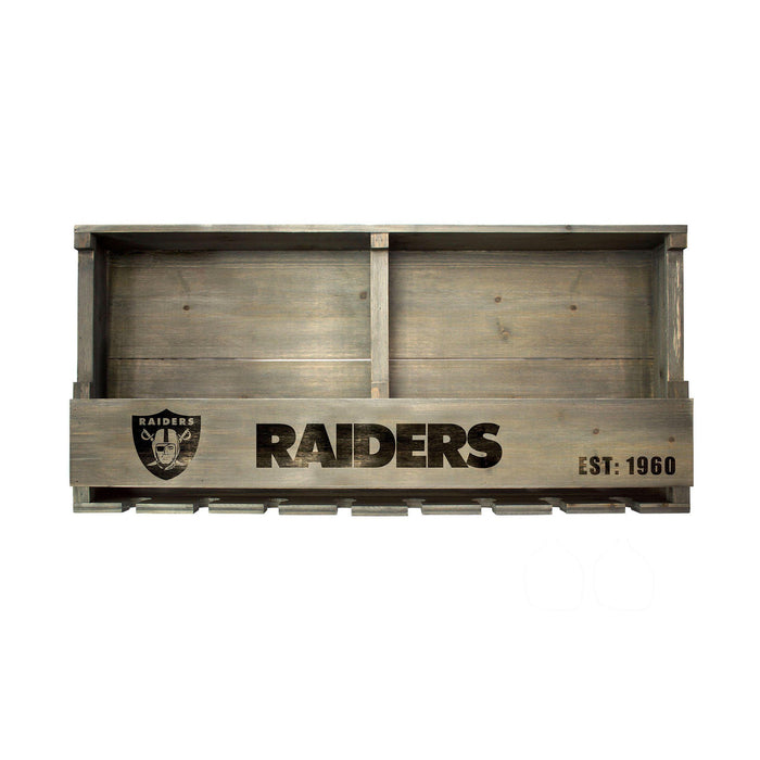 Imperial Las Vegas Raiders Reclaimed Wood Bar Shelf