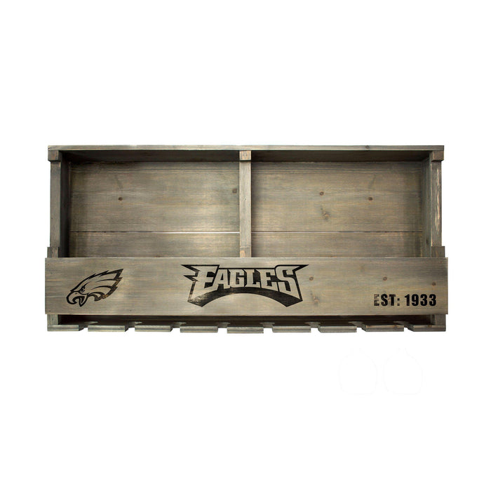 Imperial Philadelphia Eagles Reclaimed Wood Bar Shelf