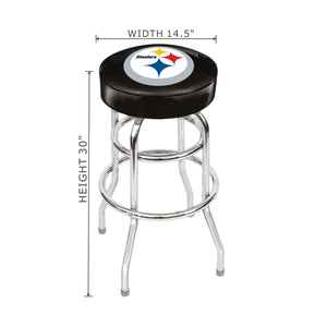 Imperial Pittsburgh Steelers Chrome Bar Stool-epicrecrooms.com
