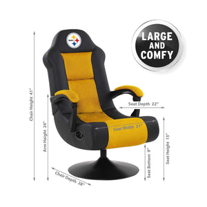 Imperial Pittsburgh Steelers Ultra Gaming Chair-epicrecrooms.com