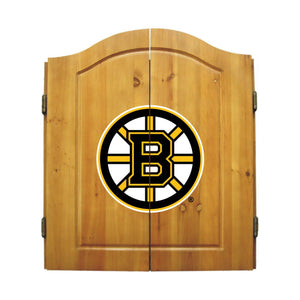 Imperial Boston Bruins Dartboard Cabinet Set-epicrecrooms.com