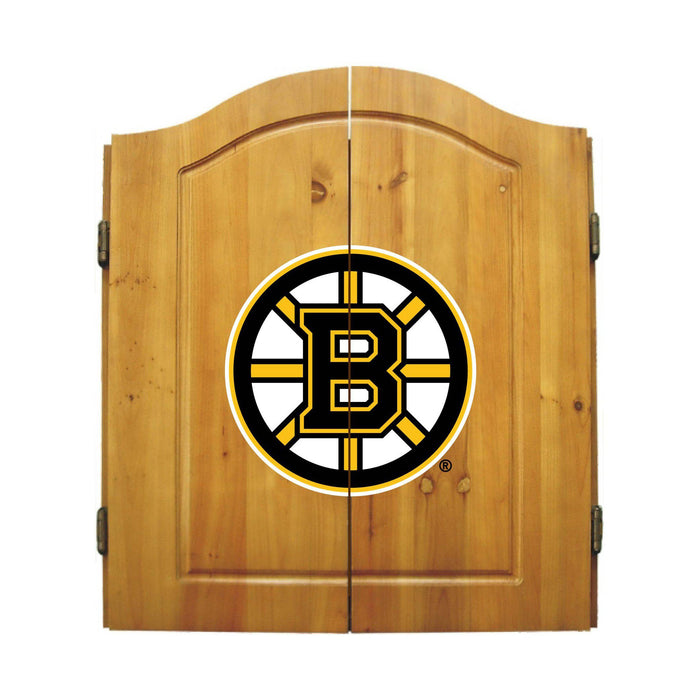 Imperial Boston Bruins Dartboard Cabinet Set