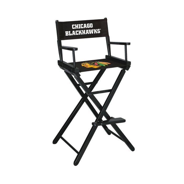 Imperial Chicago Blackhawks Bar Height Director Chair
