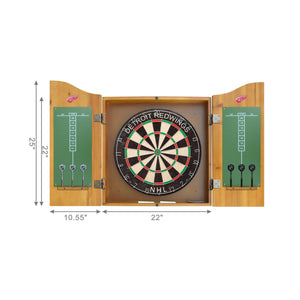 Imperial Detroit Red Wings Dartboard Cabinet Set-epicrecrooms.com