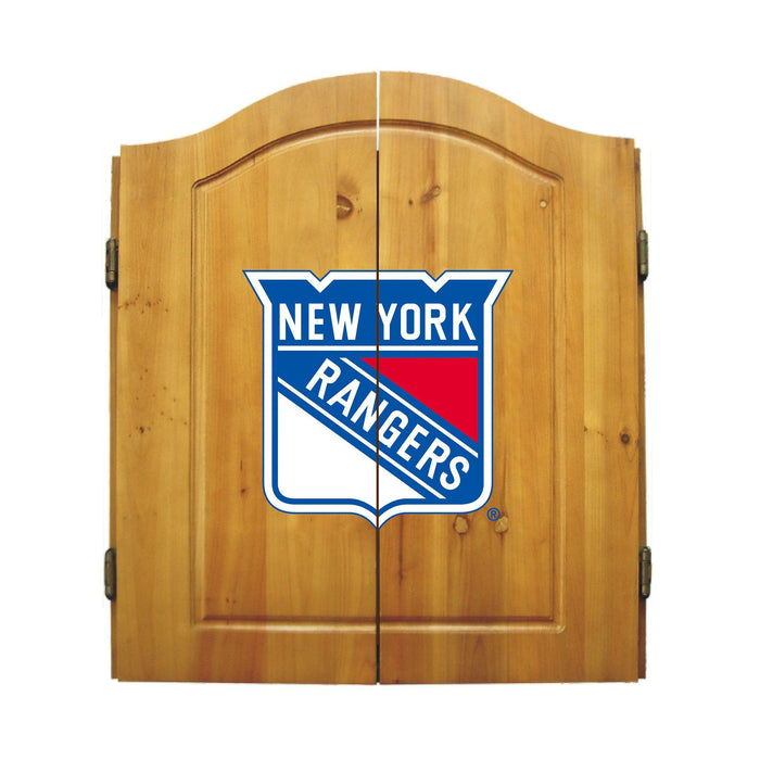 Imperial New York Rangers Dartboard Cabinet Set