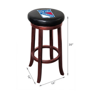 Imperial New York Rangers Wooden Bar Stool-epicrecrooms.com
