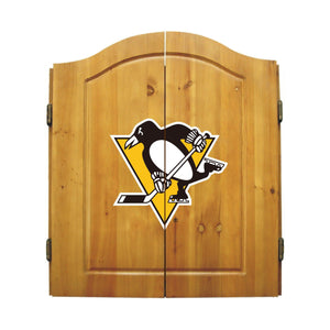 Imperial Pittsburgh Penguins Dartboard Cabinet Set-epicrecrooms.com